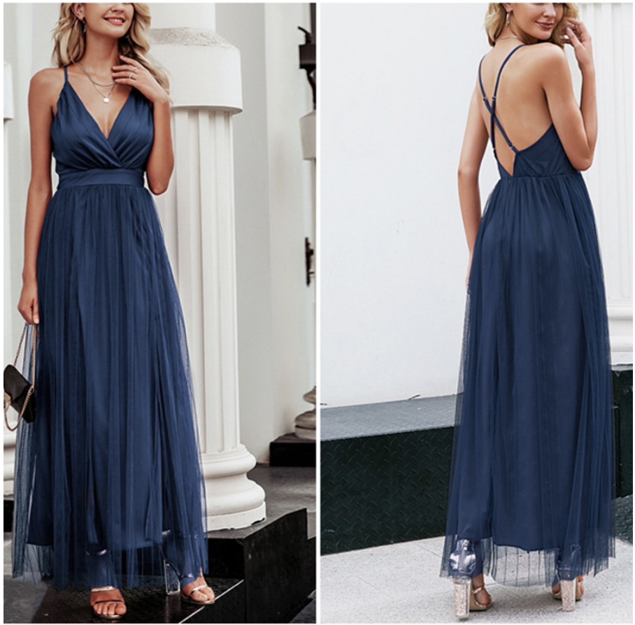 Sexy Deep V Neck Evening Dress Summer Backless Pink Elegant Lace Evening Maxi Dress Holiday Long Party Dresses Ladies 2021