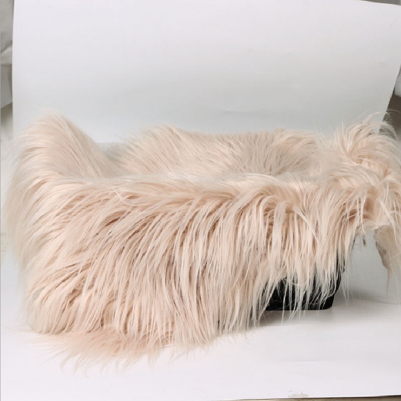 50*60CM Newborn Receiving Blanket Premature Photography Props Mat Fur Baby Sleeping Carpet Cute Infant Swaddling Towel Crawl Pad 210413bj