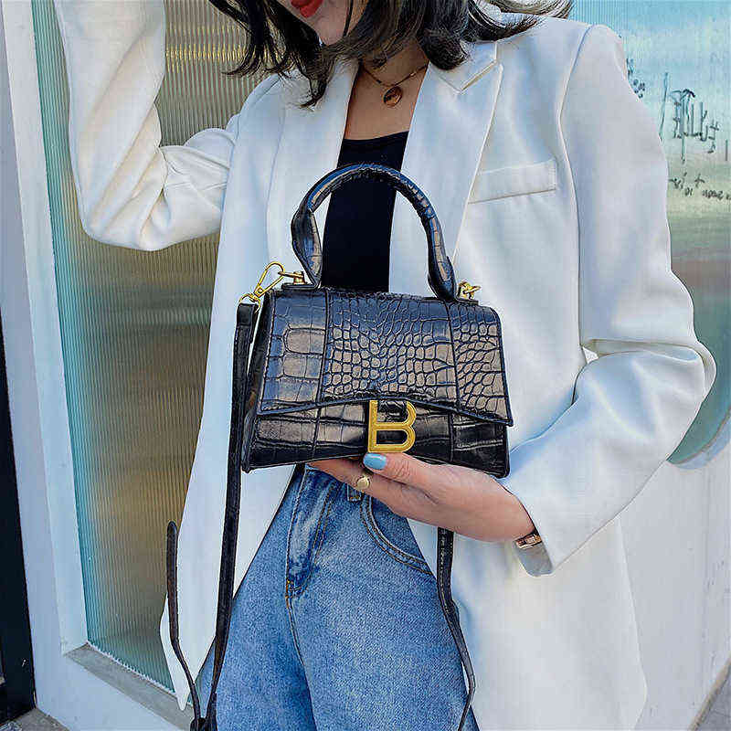 Luxury Soft Top-handle Tote Women Alligator Leather Hourglass Handbag Girl Brand b Metal Shoulder Messenger Bags Female
Luxury Soft Top-handle Tote Women Alligator Leather Hourglass Handbag Girl Brand b Metal Shoulder Messenger Bags Female
