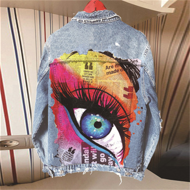 Man Brand Denim Jackets Streetwear Designer Male Autumn Hip Hop Flight Loose Coats Fashion Trend Ripped Big Eyes Cowboy Casual Outerwears, Black
Man Brand Denim Jackets Streetwear Designer Male Autumn Hip Hop Flight Loose Coats Fashion Trend Ripped Big Eyes Cowboy Casual Outerwears, Black