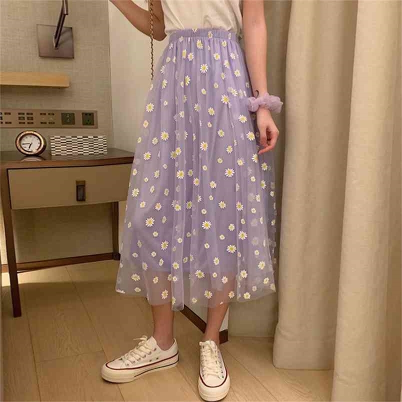 Summer Daisy Print Purple Skirt Female Long High-Waisted A- Line Elastic Street Wear 210702, Black
Summer Daisy Print Purple Skirt Female Long High-Waisted A- Line Elastic Street Wear 210702, Black