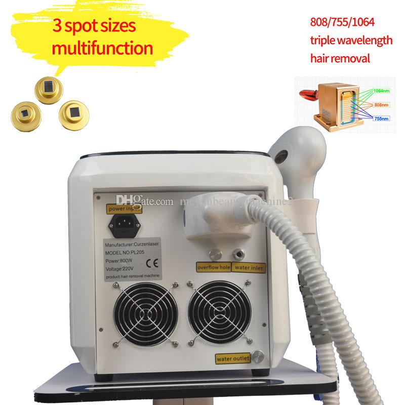 Special Beauty Equipment 808 Diode Hair removal Laser 3 Wavelength 755nm 808nm 1064nm Painless Permanent