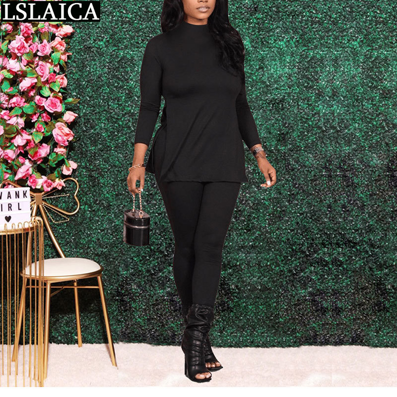 Lounge Set Elastic Waist Pullover Casual Long Sleeve Clothes for Women Solid Color Fashion Simple Style Outfits 210520