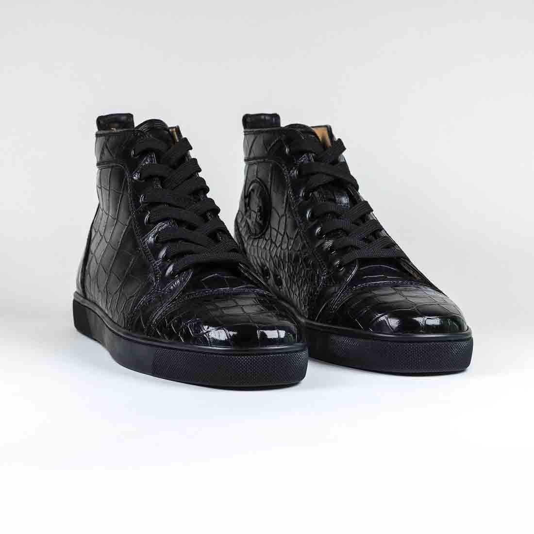 Luxury design casual shoes red bottom homme sneakers Mens Rantus Flat Ardesia Black Croc High Top Sneaker reds sole sports trainers with box
Luxury design casual shoes red bottom homme sneakers Mens Rantus Flat Ardesia Black Croc High Top Sneaker reds sole sports trainers with box