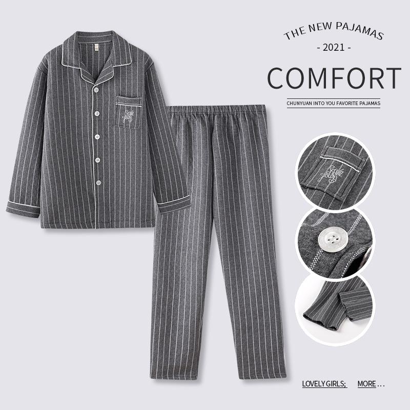 Men's Sleepwear Brand Top Quality Autumn Winter Quilted Air Pure Cotton Pajamas Two-piece Night Sets Men Plus Size 4XL Home Wear Soft, Black;brown
Men's Sleepwear Brand Top Quality Autumn Winter Quilted Air Pure Cotton Pajamas Two-piece Night Sets Men Plus Size 4XL Home Wear Soft, Black;brown