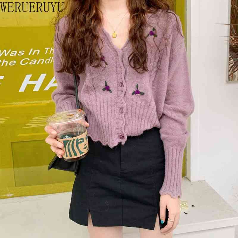 WERUERUYU Autumn Women Knit Cardigans Sweaters Solid V Neck Loose Knitwear Single Breasted Jacket Coat Tops Cardigan 210608, Photo color
WERUERUYU Autumn Women Knit Cardigans Sweaters Solid V Neck Loose Knitwear Single Breasted Jacket Coat Tops Cardigan 210608, Photo color