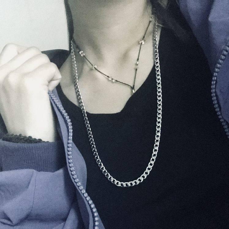 Men's Titanium Steel Necklace Trendy Fashion Hiphop Necklaces Street Hip Hop Jewelry Domineeringh Chain Chains, Silver
Men's Titanium Steel Necklace Trendy Fashion Hiphop Necklaces Street Hip Hop Jewelry Domineeringh Chain Chains, Silver