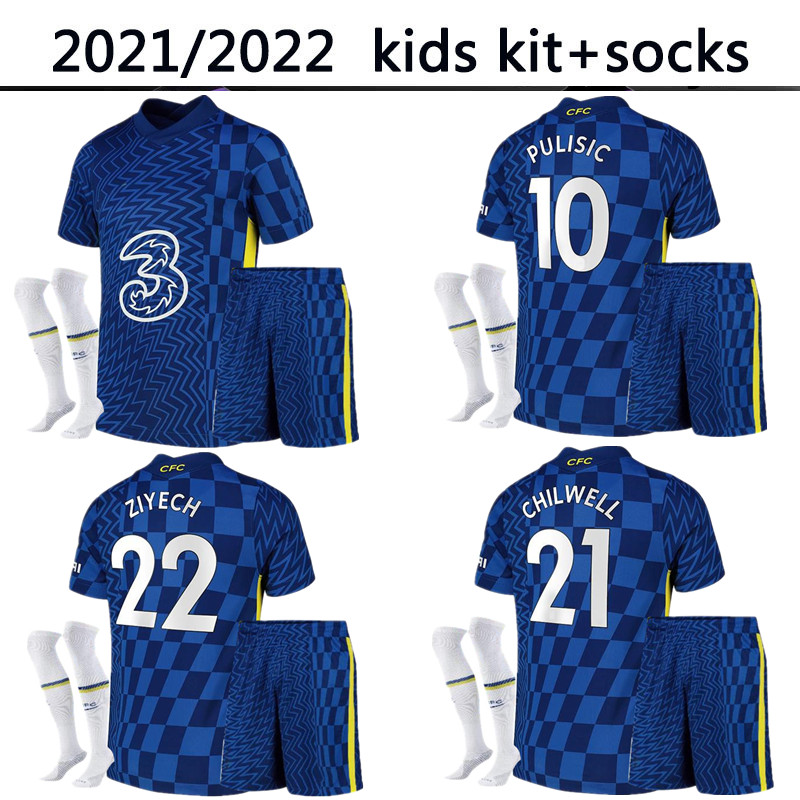 21 22 soccer jersey kids kit and socks HAVERTZ ZIYECH football home shirt 2021 2022 ABRAHAM MOUNT PULISIC camiseta de fútbol KANTE CHILWELL maillot foot, Blue
21 22 soccer jersey kids kit and socks HAVERTZ ZIYECH football home shirt 2021 2022 ABRAHAM MOUNT PULISIC camiseta de fútbol KANTE CHILWELL maillot foot, Blue