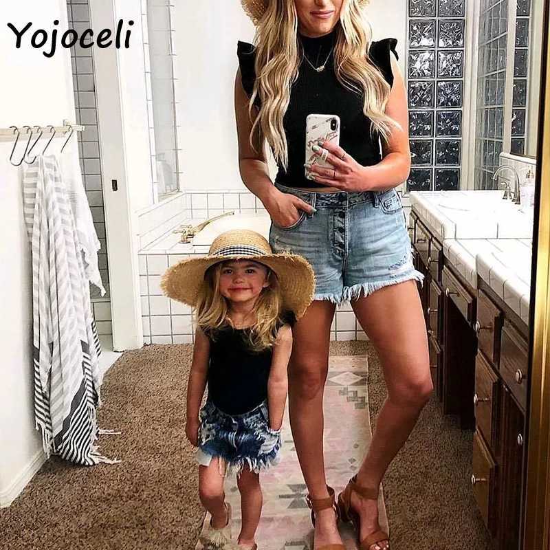 Yojoceli pretty ruffle knit sleeveless sweater jumper pullovers female 210609