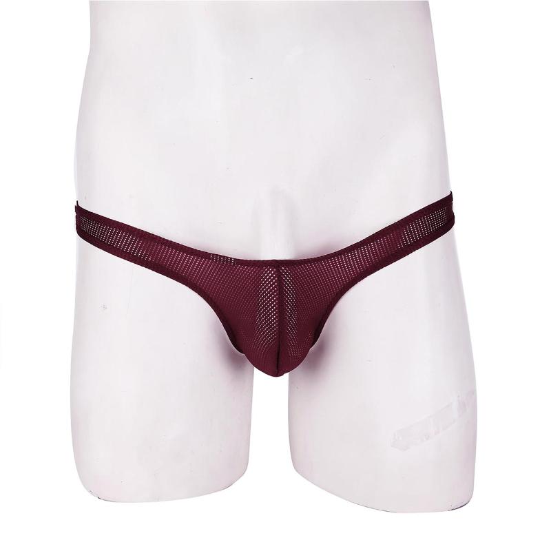 Men's G-Strings Men Briefs Porno Underwear Open Back Sexy Lingerie Stretchy Jockstrap G-string Mesh See-through Thong Panties Bikini Underpa