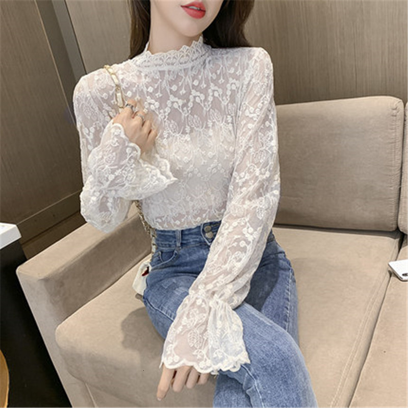 Women's Blouses & Shirts Women Autumn Winter Elegant Fashion Stand-Up Collar Lace Pullover Long-Sleeve Sweet Versatile Ladies Tops, White
Women's Blouses & Shirts Women Autumn Winter Elegant Fashion Stand-Up Collar Lace Pullover Long-Sleeve Sweet Versatile Ladies Tops, White