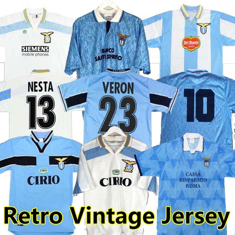Lazio NEDVED Retro soccer jerseys 1989 1990 1991 1992 1999 2000 2001 2014 SIMEONE SALAS GASCOIGNE home away football shirt VERON CRESPO NESTA 89 90 91 92 Vintage Jersey, 2000 away patch
Lazio NEDVED Retro soccer jerseys 1989 1990 1991 1992 1999 2000 2001 2014 SIMEONE SALAS GASCOIGNE home away football shirt VERON CRESPO NESTA 89 90 91 92 Vintage Jersey, 2000 away patch