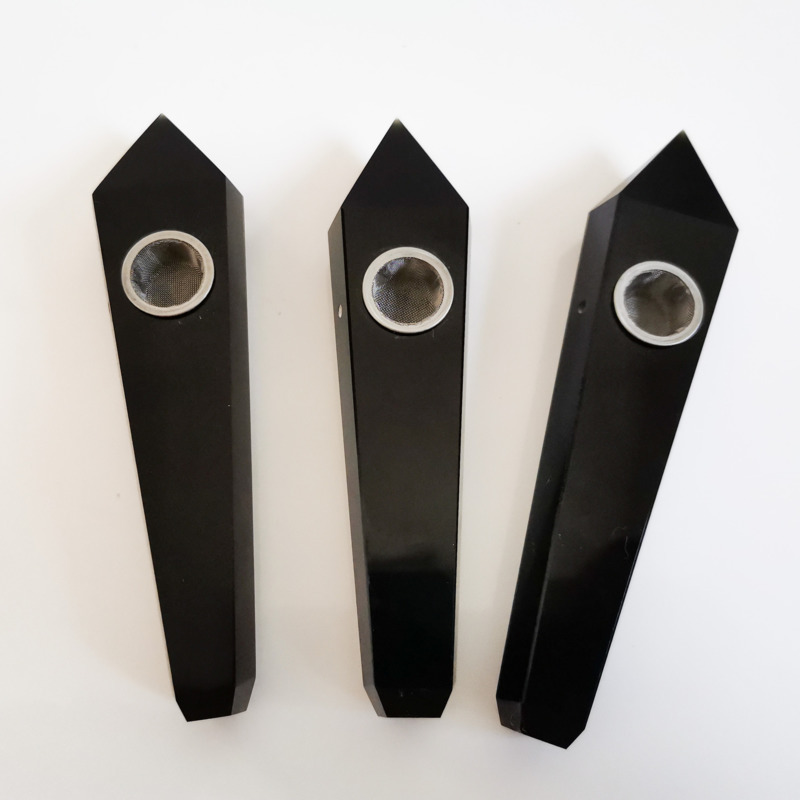 Smoking pipes Refined Obsidian hexagonal prism pipes for tobacco simple fashion cigarette holder characteristic crystal suction pipe
Smoking pipes Refined Obsidian hexagonal prism pipes for tobacco simple fashion cigarette holder characteristic crystal suction pipe