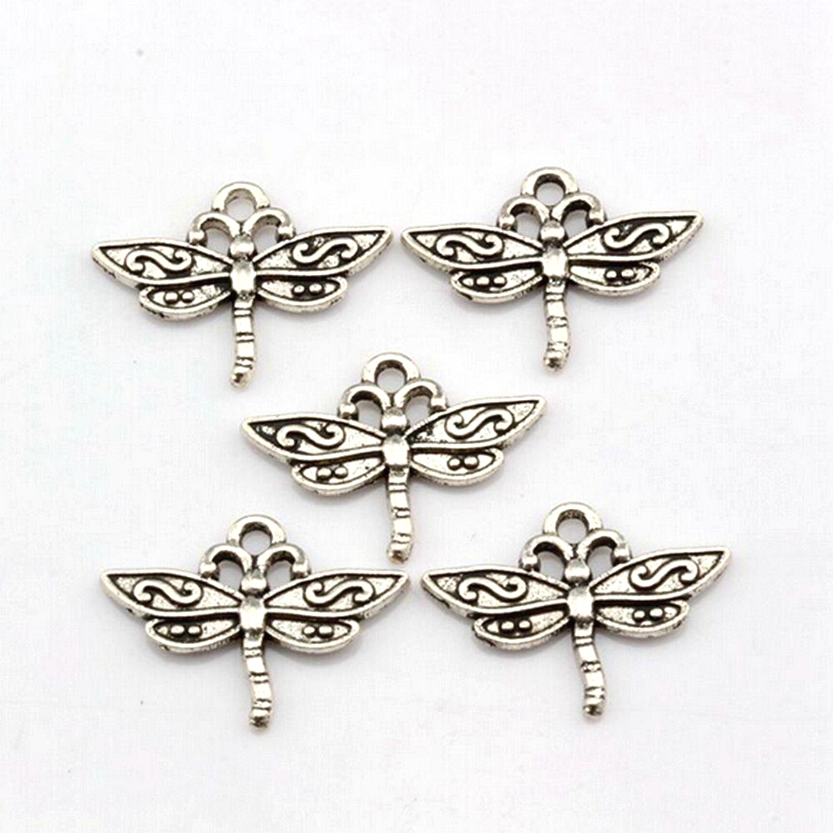 Alloy Dragonfly Charms Pendants For Jewelry Making Bracelet Necklace DIY Accessories 15x23mm Antique Silver 100Pcs
Alloy Dragonfly Charms Pendants For Jewelry Making Bracelet Necklace DIY Accessories 15x23mm Antique Silver 100Pcs