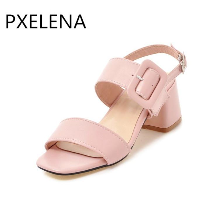 Concise 2021 Summer Quality Sandals Women Open Toe Buckle Strap Square High Heels Casual Shoes Blue Pink 34-43, Black
Concise 2021 Summer Quality Sandals Women Open Toe Buckle Strap Square High Heels Casual Shoes Blue Pink 34-43, Black