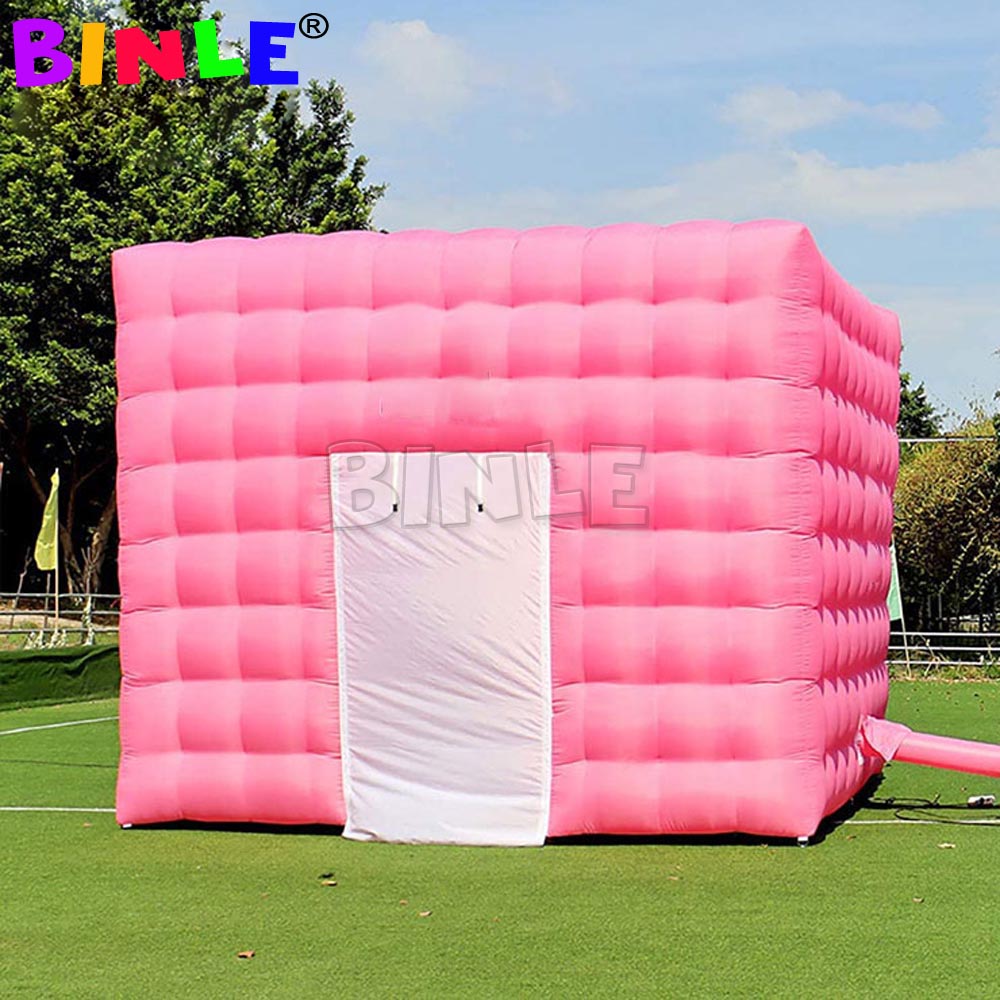 Popular Fashion Outdoor Inflatable Cube Tent,Colorful Square Trade Show Kiosk Marquee for Party Wedding Exhibition