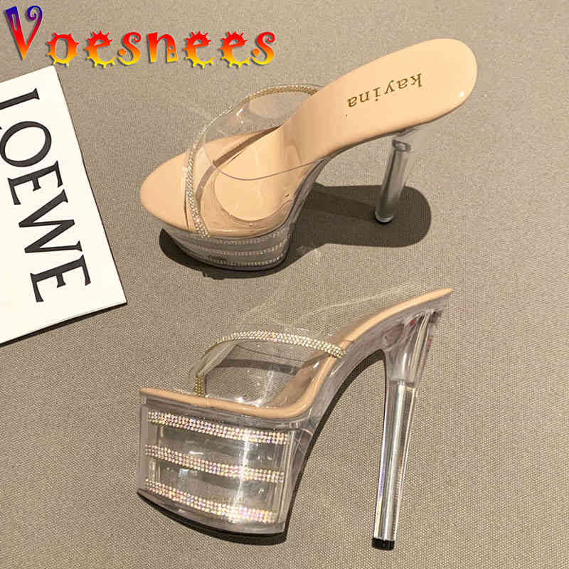 Sandals 2021 Summer PVC Women Slippers Shining Diamond Waterproof Platform Female Sandal Model Show Transparent Crystal High Heel, Royal blue
Sandals 2021 Summer PVC Women Slippers Shining Diamond Waterproof Platform Female Sandal Model Show Transparent Crystal High Heel, Royal blue