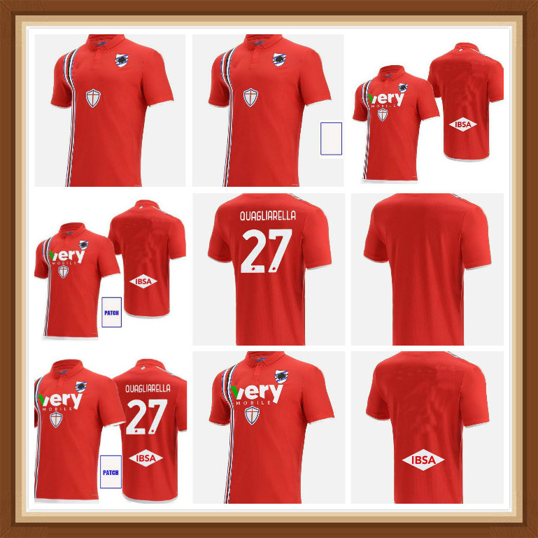 2021 2022 Sampdoria Soccer Jersey 23 Manolo Gabbiadini 27 Fabio Quagliarella 11 Gaston Ramirez 6 Albin Ekdal JANKTO Football Shirt Kits, Red
2021 2022 Sampdoria Soccer Jersey 23 Manolo Gabbiadini 27 Fabio Quagliarella 11 Gaston Ramirez 6 Albin Ekdal JANKTO Football Shirt Kits, Red