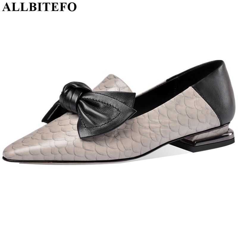 ALLBITEFO fashion low-heeled women heels natural genuine leather high heel shoes comfortable bow-knot thick heel high heels 210611, As picture
ALLBITEFO fashion low-heeled women heels natural genuine leather high heel shoes comfortable bow-knot thick heel high heels 210611, As picture