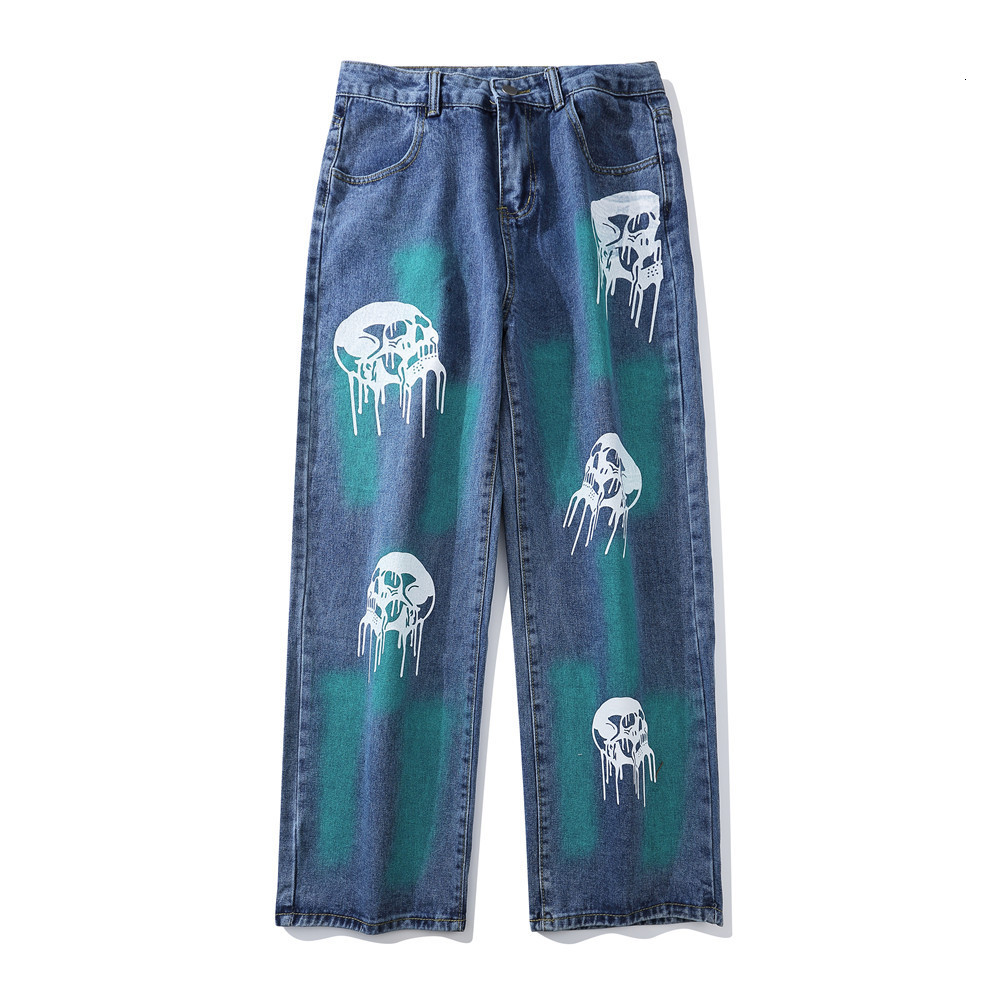 Men's Jeans EukaaRu High Street Print Skull Vibe Style Oversized Pants Trend Loose Straight Denim Men C0CC, 1# shoe box
Men's Jeans EukaaRu High Street Print Skull Vibe Style Oversized Pants Trend Loose Straight Denim Men C0CC, 1# shoe box