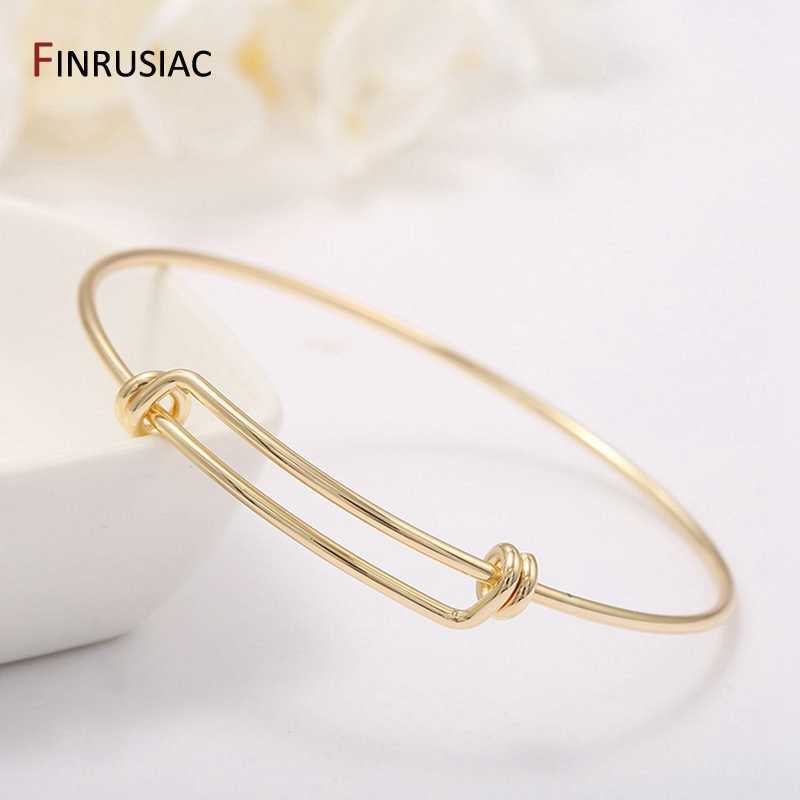 New Simple Trendy Gold Adjustable Bangle for Women Diy Bracelet Jewelry Accessories Q0719
New Simple Trendy Gold Adjustable Bangle for Women Diy Bracelet Jewelry Accessories Q0719