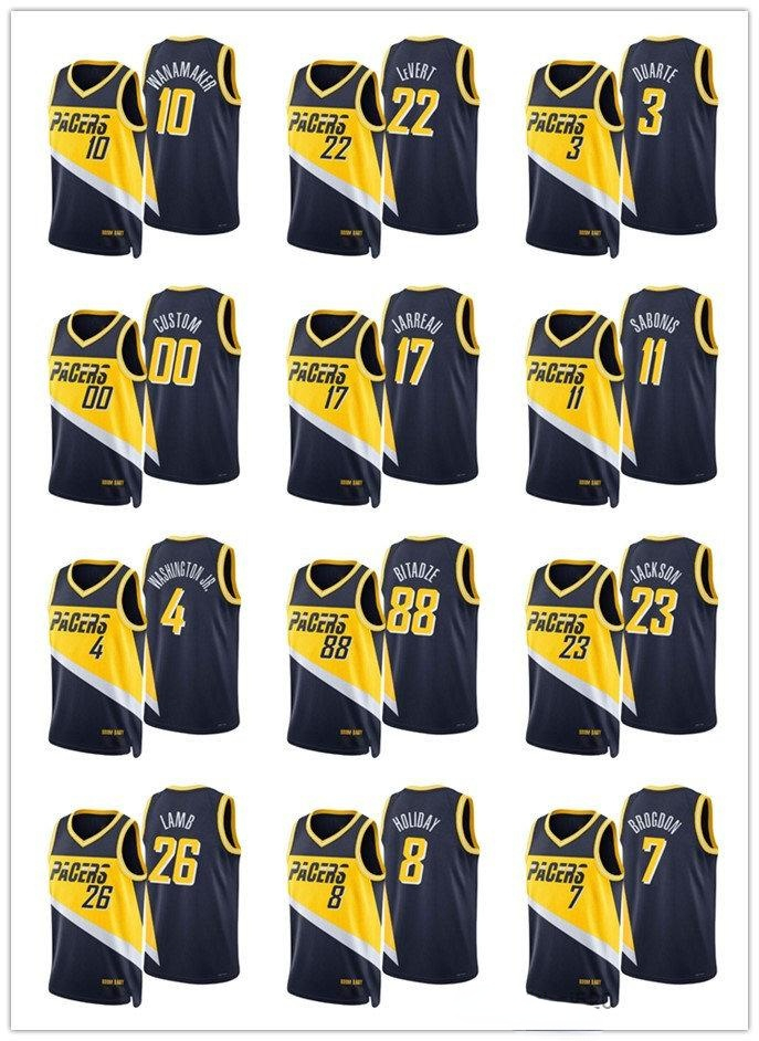 Indiana's Pacers's MEN Malcolm Brogdon Domantas Sabonis Myles Turner T.J. McConnell City 75th Anniversary Black basketball Jersey
Indiana's Pacers's MEN Malcolm Brogdon Domantas Sabonis Myles Turner T.J. McConnell City 75th Anniversary Black basketball Jersey