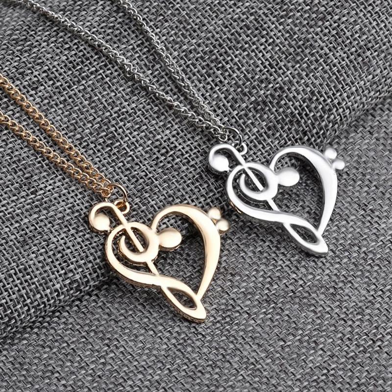 Pendant Necklaces Simple Fashion Music Note Heart Necklace Women Infinity Love Charm Female Sweater Chain Jewelry Gift For
Pendant Necklaces Simple Fashion Music Note Heart Necklace Women Infinity Love Charm Female Sweater Chain Jewelry Gift For