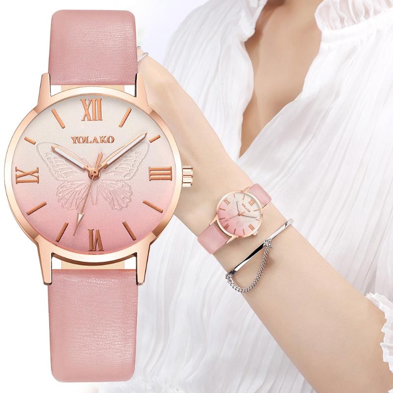 Wristwatches YOLAKO Sleek Girl Watch Women's Gold Frosted Stainless Leather Belt Wristwatch For Ladies Quartz Saat *A
Wristwatches YOLAKO Sleek Girl Watch Women's Gold Frosted Stainless Leather Belt Wristwatch For Ladies Quartz Saat *A