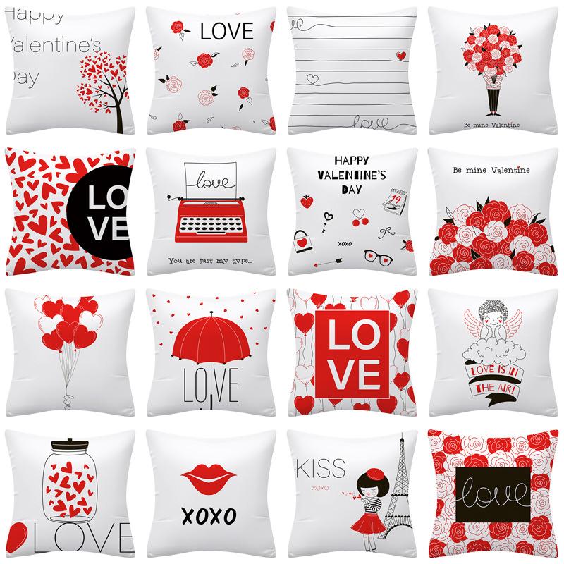 Cushion/Decorative Pillow Valentine's Day Peach Skin Pillowcase Holiday Party Decoration Cushion Cover Home Decor Farmhouse
Cushion/Decorative Pillow Valentine's Day Peach Skin Pillowcase Holiday Party Decoration Cushion Cover Home Decor Farmhouse