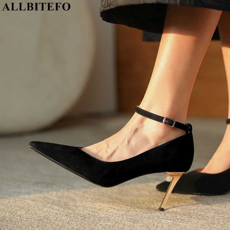 ALLBITEFO gold heel genuine leather ankle buckle women shoes sexy high heels wedding women shoes women heels office ladies shoes 210611, As picture
ALLBITEFO gold heel genuine leather ankle buckle women shoes sexy high heels wedding women shoes women heels office ladies shoes 210611, As picture