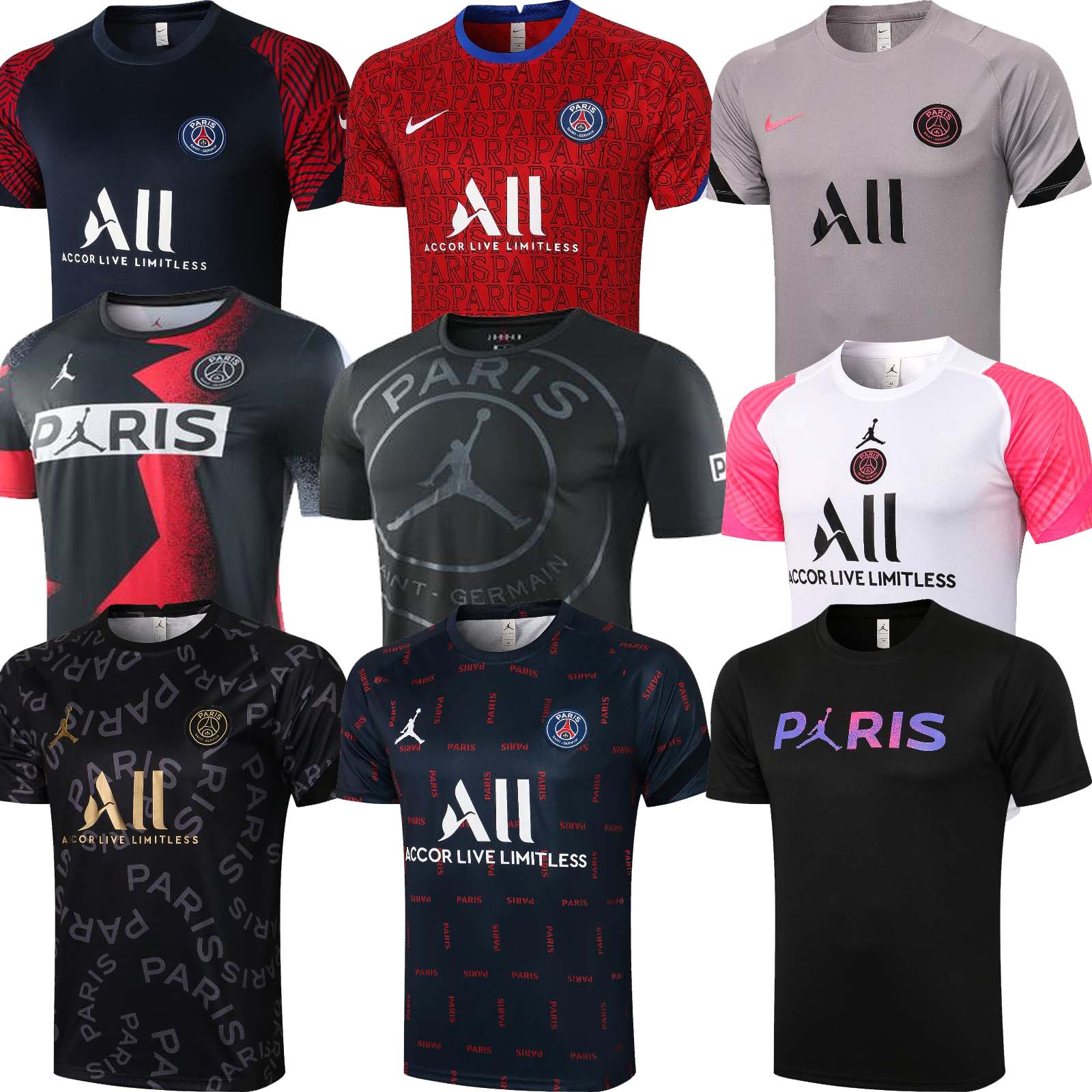 PSG Paris Saint Germain soccer jersey MBAPPE JORDAN 21 22 2021 2022 NEYMAR JR SERGIO RAMOS HAKIMI ICARDI child shirt Fourth jersey HOMMES Training suit, D577
PSG Paris Saint Germain soccer jersey MBAPPE JORDAN 21 22 2021 2022 NEYMAR JR SERGIO RAMOS HAKIMI ICARDI child shirt Fourth jersey HOMMES Training suit, D577
