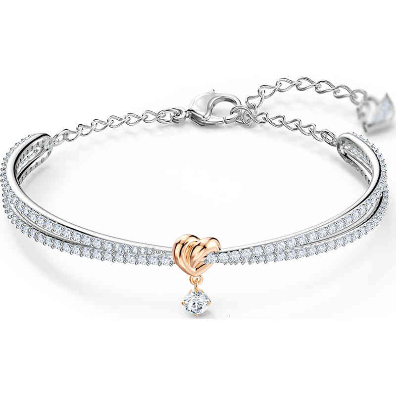 Bangles Bracelets Shijia Color Separation Love Knot Bracelet Female Swarovski Element Crystal, Black
Bangles Bracelets Shijia Color Separation Love Knot Bracelet Female Swarovski Element Crystal, Black