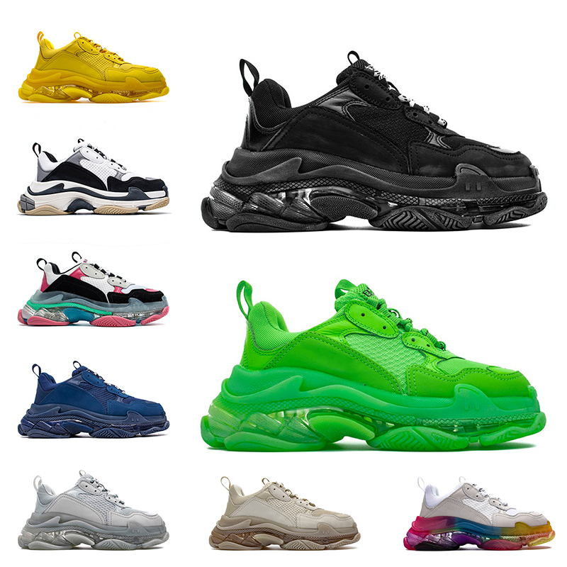 Clear Sole Triple s Womens Mens Luxury Sneakers Designer Casual Shoes Balen ciaga Tripler Stock x Off Beige Black White 17FW Paris Designers Platform Trainers, A9 36-45
Clear Sole Triple s Womens Mens Luxury Sneakers Designer Casual Shoes Balen ciaga Tripler Stock x Off Beige Black White 17FW Paris Designers Platform Trainers, A9 36-45