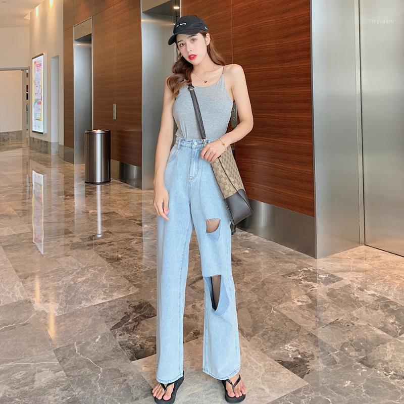 Women's Jeans Women Spring Summer Thin Hole Female Denim Pants High Waist Loose Long For J4004, Blue
Women's Jeans Women Spring Summer Thin Hole Female Denim Pants High Waist Loose Long For J4004, Blue