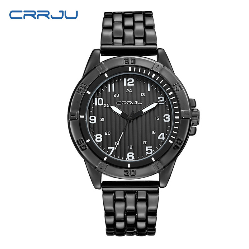 CRRJU 2113 Watches Mans Stainless Steel Band Quartz Battery Watch Japan Movement Mens Simple Waterproof Chronograph Wristwatch Customizable Logo, Black
CRRJU 2113 Watches Mans Stainless Steel Band Quartz Battery Watch Japan Movement Mens Simple Waterproof Chronograph Wristwatch Customizable Logo, Black