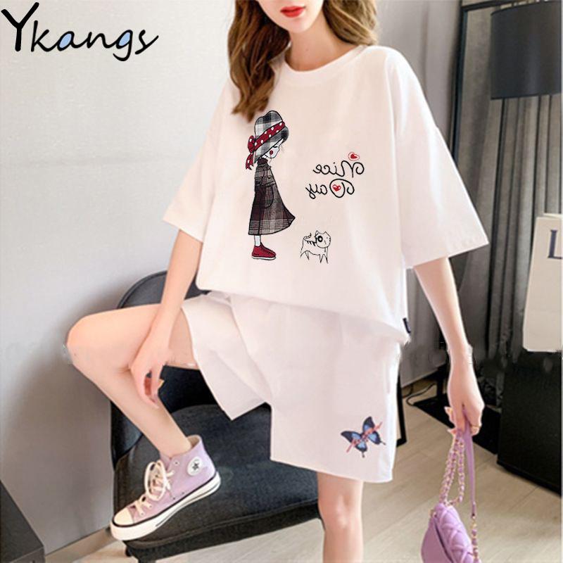 Summer Loose Print Women Tracksuit Solid Color Shorts Set Korean Fashion Lady Sports Suit 2021 Casual Two-piece Women's Tracksuits, Gray
Summer Loose Print Women Tracksuit Solid Color Shorts Set Korean Fashion Lady Sports Suit 2021 Casual Two-piece Women's Tracksuits, Gray