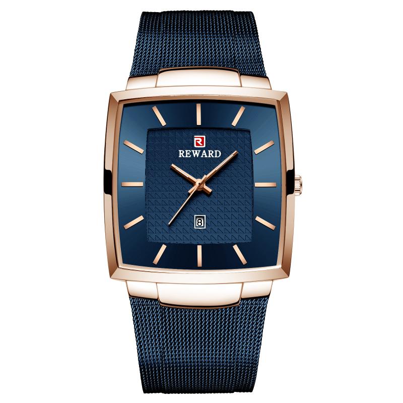 Wristwatches DEAVALLY Men's Net Belt Square Watch Business Fashion Ultra Thin Style Relogio Masculino Erkek Saat, Rose blue
Wristwatches DEAVALLY Men's Net Belt Square Watch Business Fashion Ultra Thin Style Relogio Masculino Erkek Saat, Rose blue