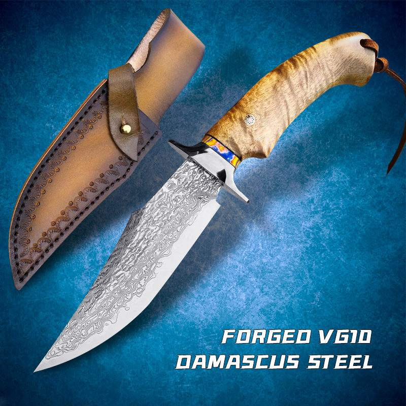 Damascus VG10 Steel Camping Hunting Knife Outdoor Tactical Fighting Self-defense Fixed Blade Survival Travel Hiking Fishing Wooden Handle ED
Damascus VG10 Steel Camping Hunting Knife Outdoor Tactical Fighting Self-defense Fixed Blade Survival Travel Hiking Fishing Wooden Handle ED