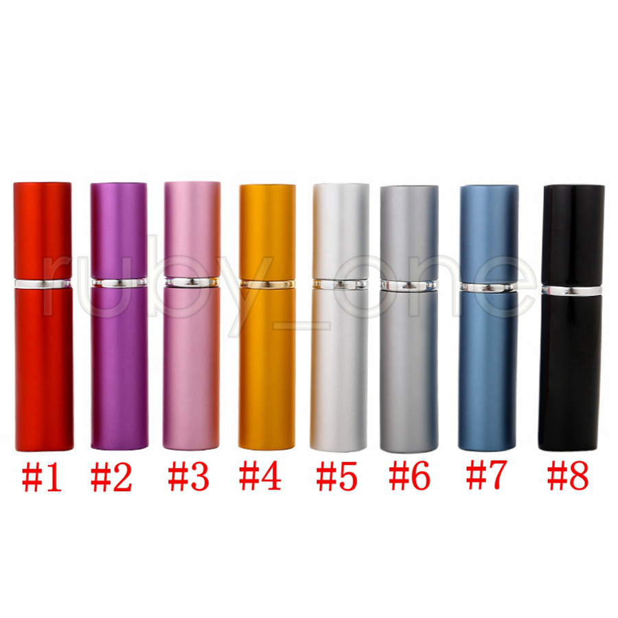 DHL Free Ship Perfume Bottle 5ml Aluminum Refillable Portable Mini Bottles Spray Empty Makeup Containers With Atomizer For Traveler RRA4447
DHL Free Ship Perfume Bottle 5ml Aluminum Refillable Portable Mini Bottles Spray Empty Makeup Containers With Atomizer For Traveler RRA4447