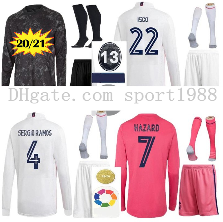 2021 Real Madrid Hazard Long sleeve soccer jersey kits 20 21 real madrid black BENZEMA SERGIO RAMOS KROOS maillot de football jerseys set, Black;yellow
2021 Real Madrid Hazard Long sleeve soccer jersey kits 20 21 real madrid black BENZEMA SERGIO RAMOS KROOS maillot de football jerseys set, Black;yellow