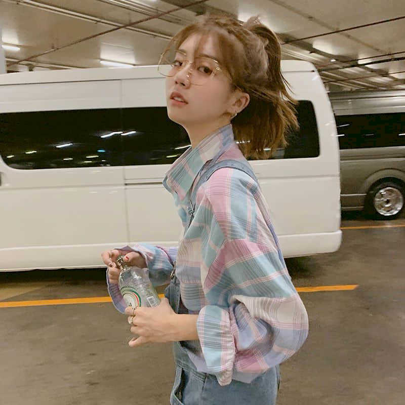 Spring and summer ladies shirt pink sunscreen long-sleeved very fairy chiffon jacket plaid Blouse elegant 210526, Pink purple
Spring and summer ladies shirt pink sunscreen long-sleeved very fairy chiffon jacket plaid Blouse elegant 210526, Pink purple