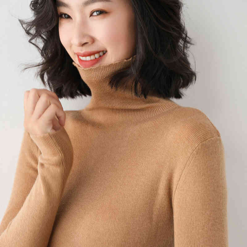 Women Sweaters Autumn Winter Turtleneck Sweater Tops Women Black White Thin Slim Pullover Jumper Knitted Sweater Pull Femme 210521, Khaki
Women Sweaters Autumn Winter Turtleneck Sweater Tops Women Black White Thin Slim Pullover Jumper Knitted Sweater Pull Femme 210521, Khaki