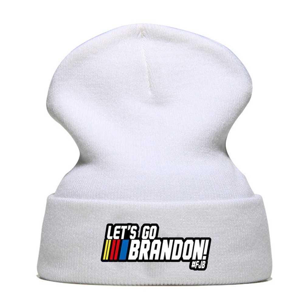 The US Election Letters Printed Unisex Knitted Hat Fashion 2021 Winter Warm Let's Go Brandon Kids Boys Girls Wool Hat Ski Hip Hop Beanie Skull Ca