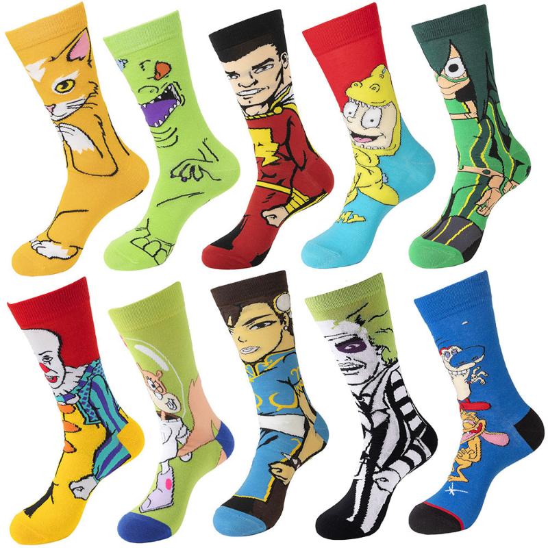 Men's Socks Men Crew Anime Skateboard Cartoon Movie Gamers Novelty Meias Hip Hop Calcetines, D58
Men's Socks Men Crew Anime Skateboard Cartoon Movie Gamers Novelty Meias Hip Hop Calcetines, D58