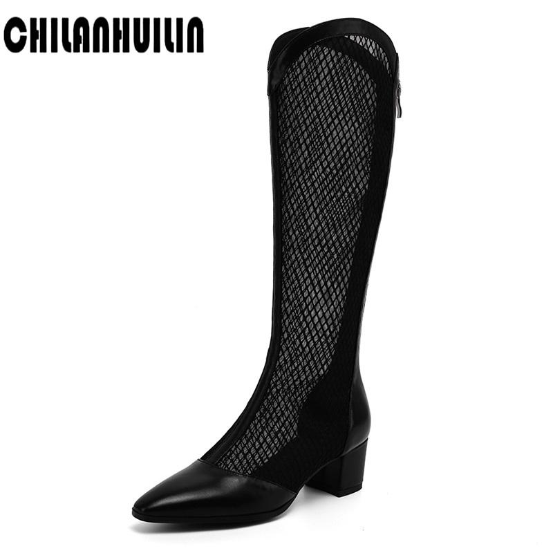 Boots Arrival Women Knee High Hollow Out Air Mesh Summer Zipper Simple Fashion Heels Platform Shoes Woman Sandals, Black
Boots Arrival Women Knee High Hollow Out Air Mesh Summer Zipper Simple Fashion Heels Platform Shoes Woman Sandals, Black