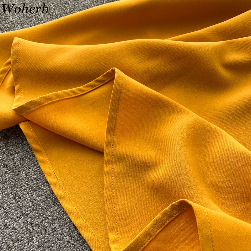 Summer Korean Chic Sexy Yellow Spaghetti Strap V-neck Party Dresses Vintage Solid Bandage Slim Long Robe Vestidos 210519
