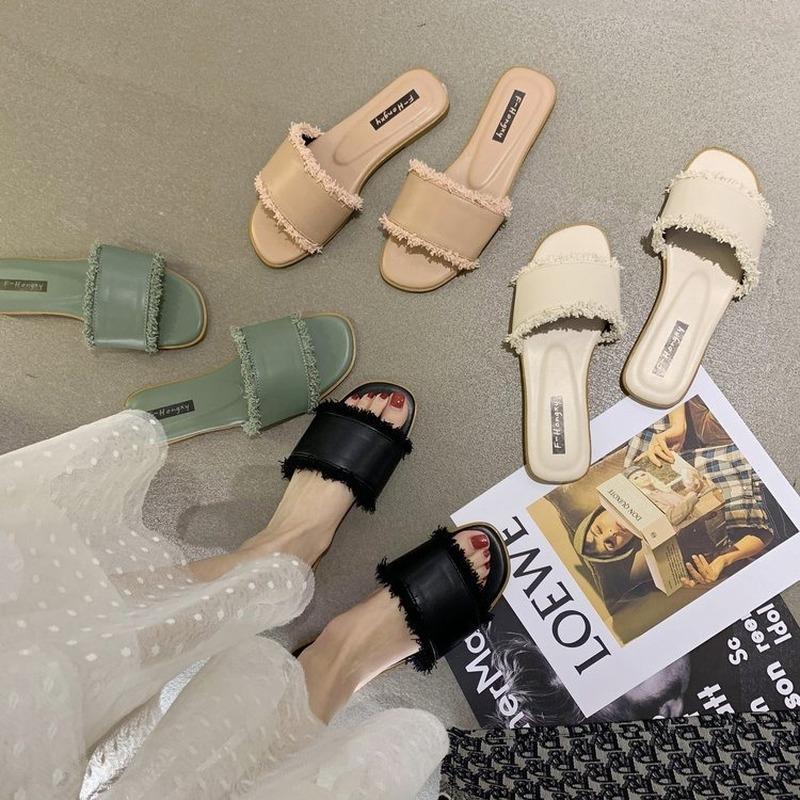 Slippers A Flip-flop 2021 Summer Korean Version Of Fashion Hooker Net Infrared Wear Fairy Cool Tide Women Shoes, Green
Slippers A Flip-flop 2021 Summer Korean Version Of Fashion Hooker Net Infrared Wear Fairy Cool Tide Women Shoes, Green