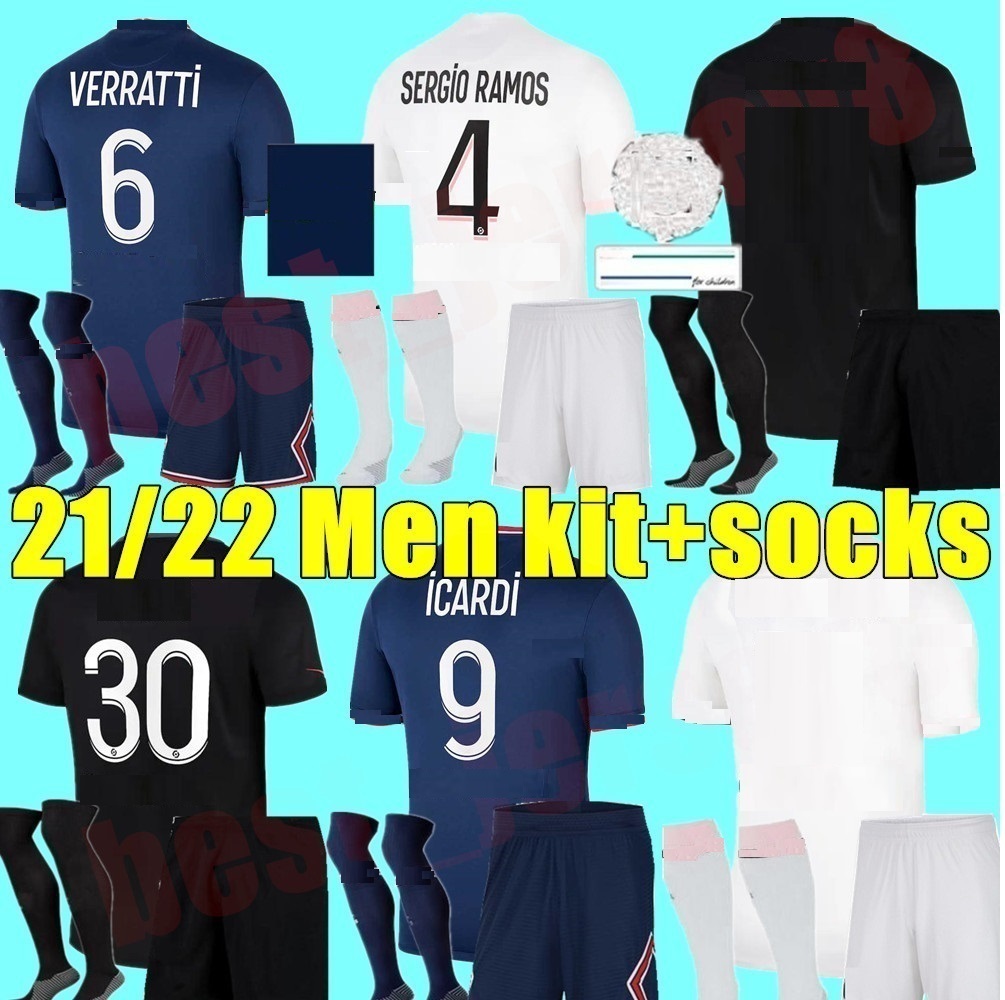 Maillots football 2021 2022 soccer Jerseys Psgs 21 22 SERGIO RAMOS MBAPPE ICARDI shirt VERRATTI MARQUINHOS adult Men kit sets maillot de foot, Black
Maillots football 2021 2022 soccer Jerseys Psgs 21 22 SERGIO RAMOS MBAPPE ICARDI shirt VERRATTI MARQUINHOS adult Men kit sets maillot de foot, Black