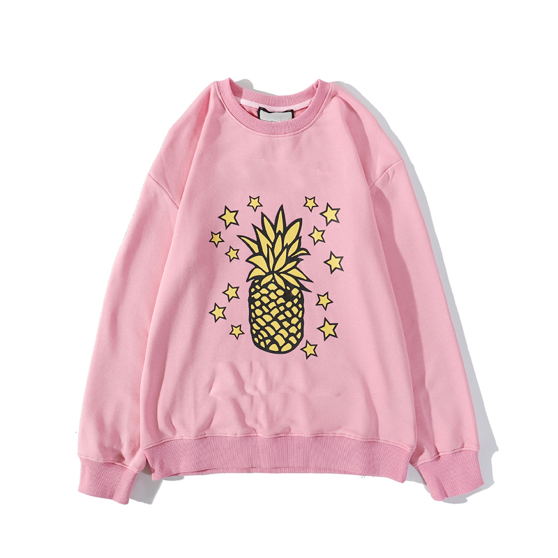 Fashion autumn winter classic designer pineapple sweatshirt ins trend same style lovers hoodies 100% cotton womens sweatshirts Size M-XXL, Pink
Fashion autumn winter classic designer pineapple sweatshirt ins trend same style lovers hoodies 100% cotton womens sweatshirts Size M-XXL, Pink