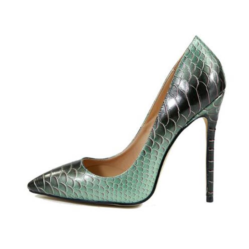 Customized Pumps Women Snakeskin Gradient High Heels Sexy Pointed Toe 12cm Stilettos Office Lady Party Dress Shoes, Green
Customized Pumps Women Snakeskin Gradient High Heels Sexy Pointed Toe 12cm Stilettos Office Lady Party Dress Shoes, Green